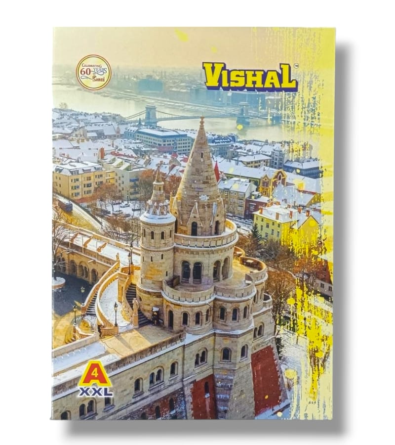 Shree Vishal A4 Single Line Ruling Notebook - 172 Pages (Size: 29.7 x 21 cm)